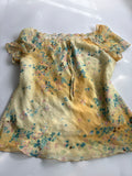 butter yellow floral top (42inch)
