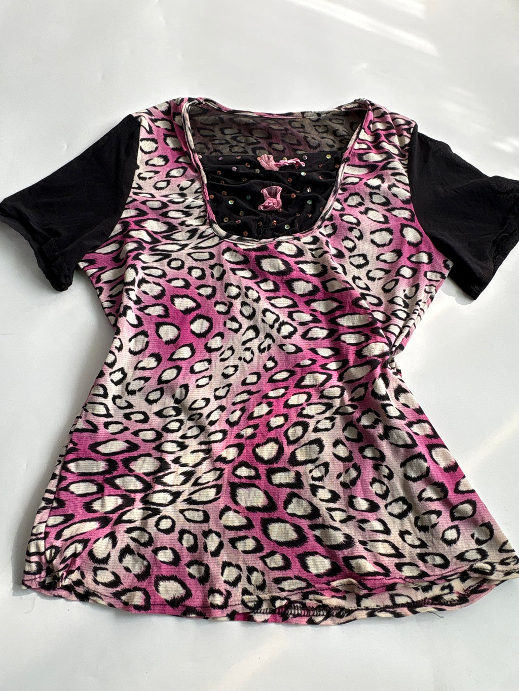 pink leopard top (max 40inch)