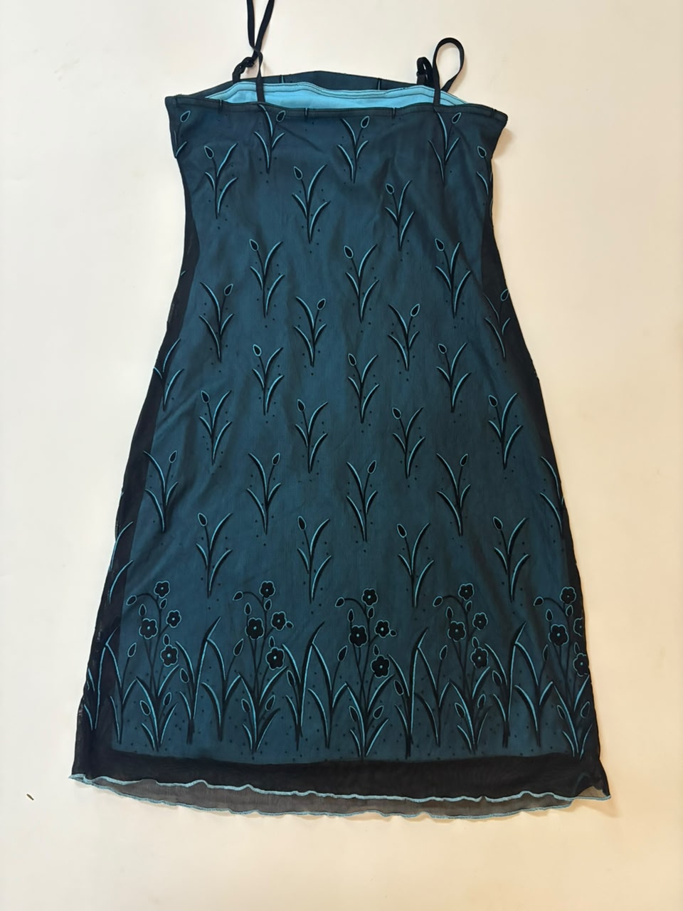 blue floral dress(30-32 inch)