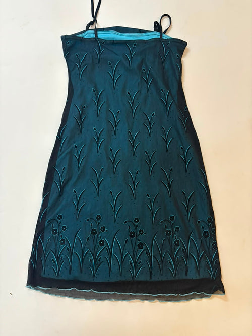 blue floral dress(30-32 inch)