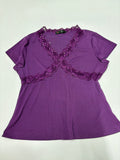 v neck purple top (42-46inch)