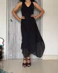 camaieu halter neck black dress (40-42inch)