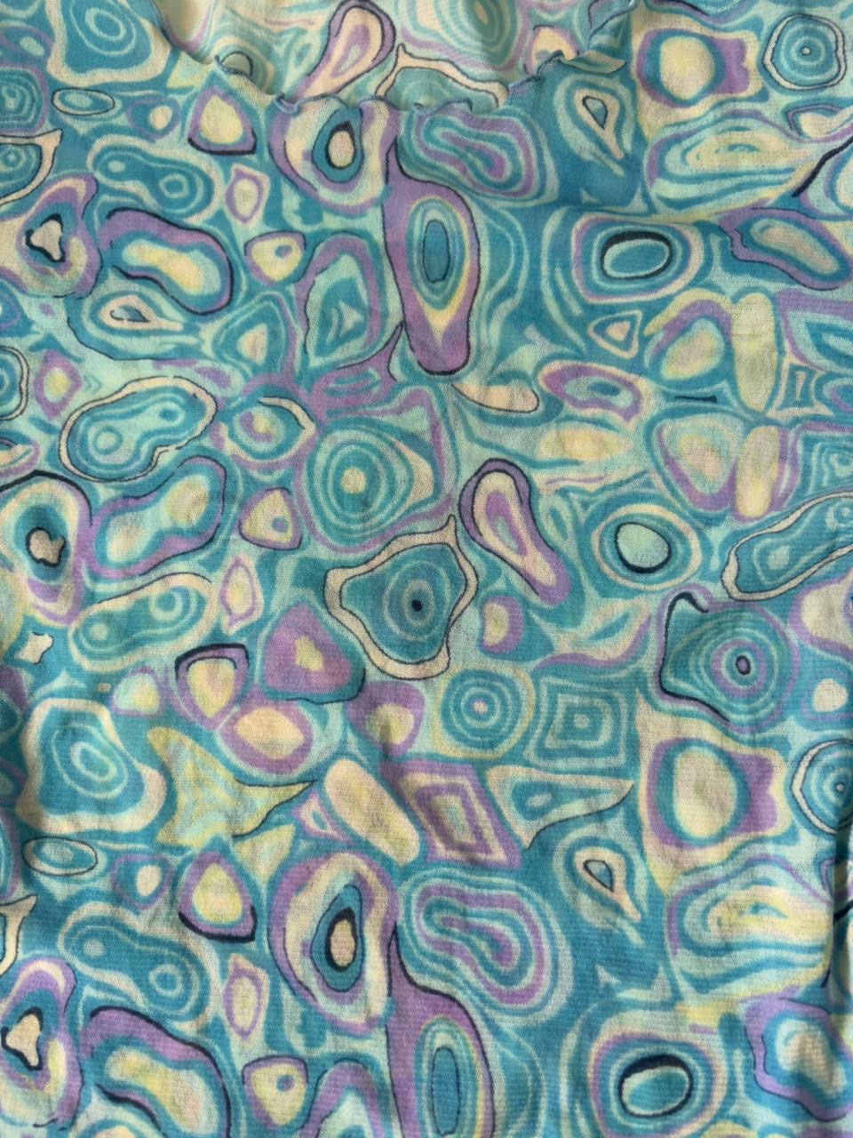 Blue designed top(32-36 inch)