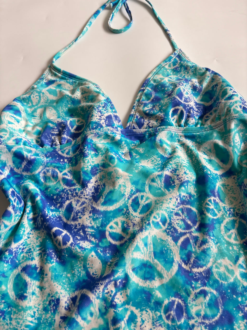 HOT&WATER blue halter top(34-36 inch)