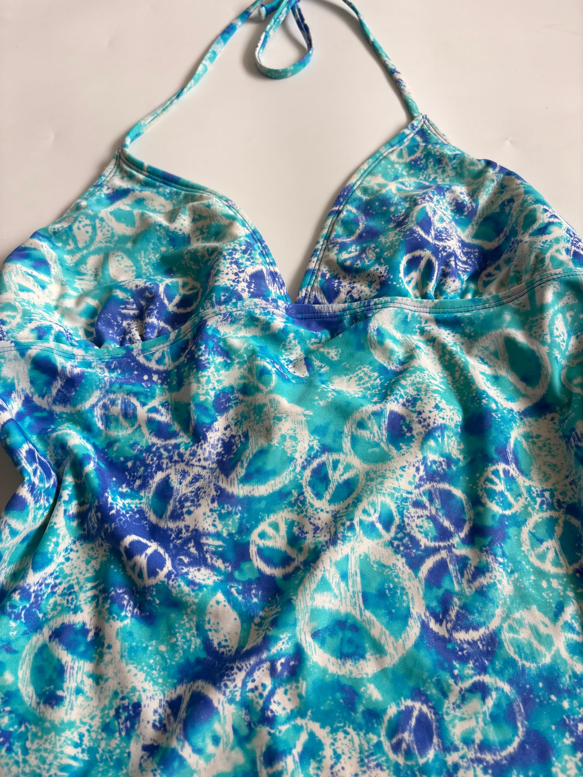 HOT&WATER blue halter top(34-36 inch)