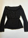 fairy black full sleeve top(36-40inch)