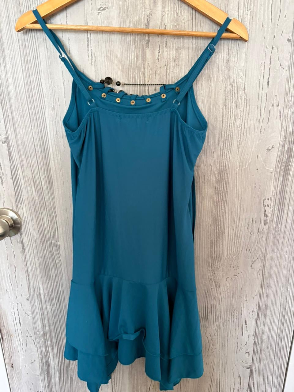 Blue beaded beachy dress(32 inch)