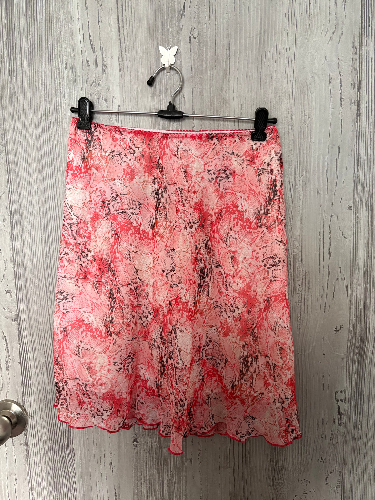 orange midi skirt (34-38inch)