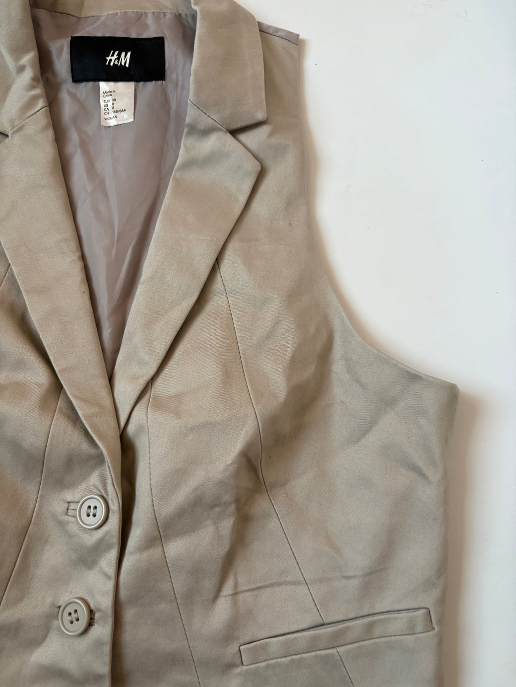 Beige vest(36 inch)