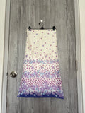 purple floral maxi skirt (26-30inch)