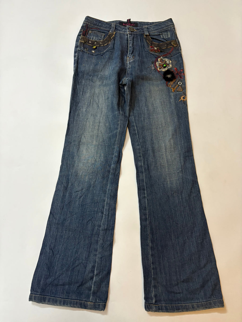MICROO low rise jeans(26 inch)
