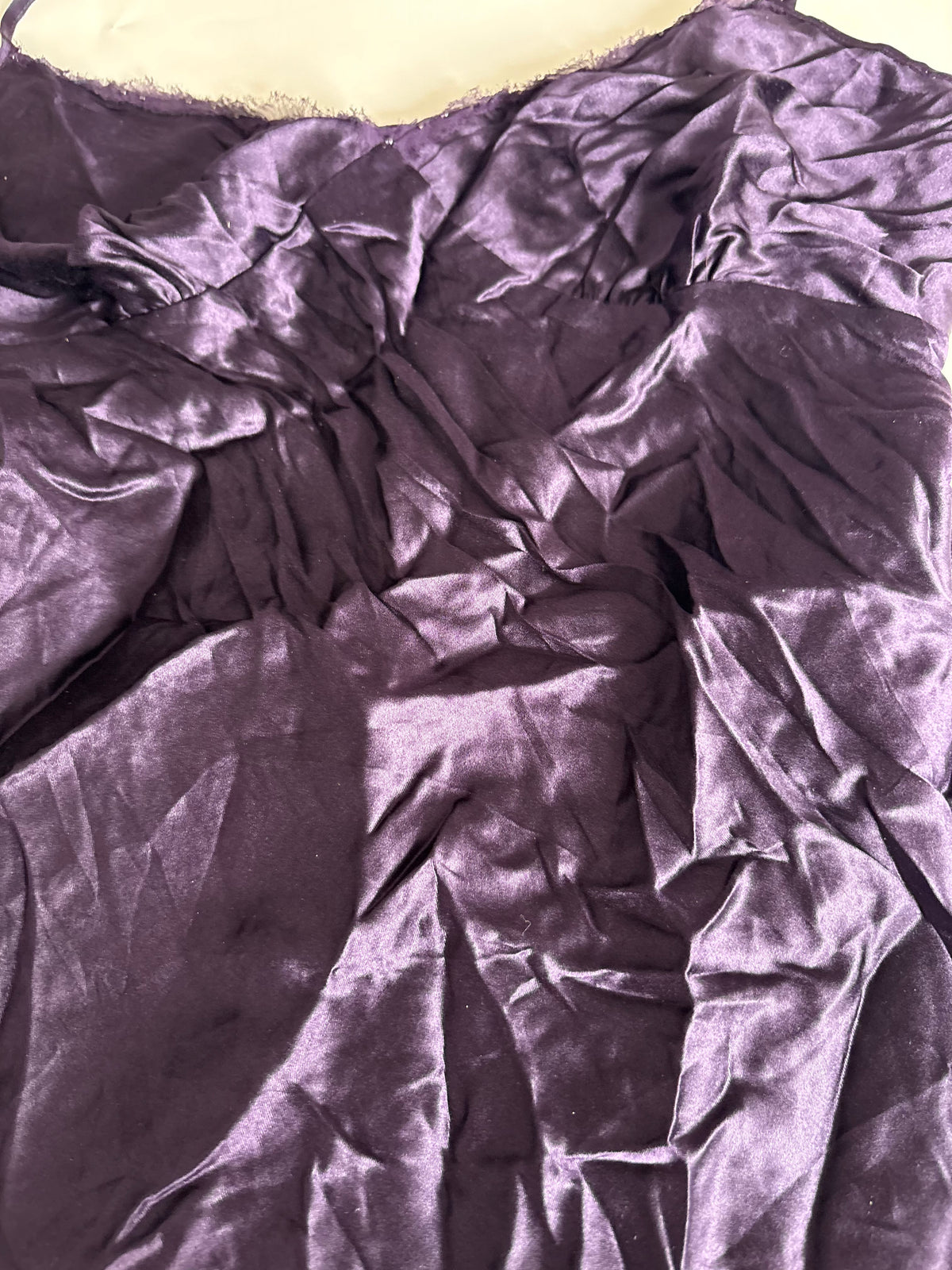 Express design pure silk violet top(34 inch)