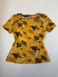 E’s group yellow floral top(30-34 inch)