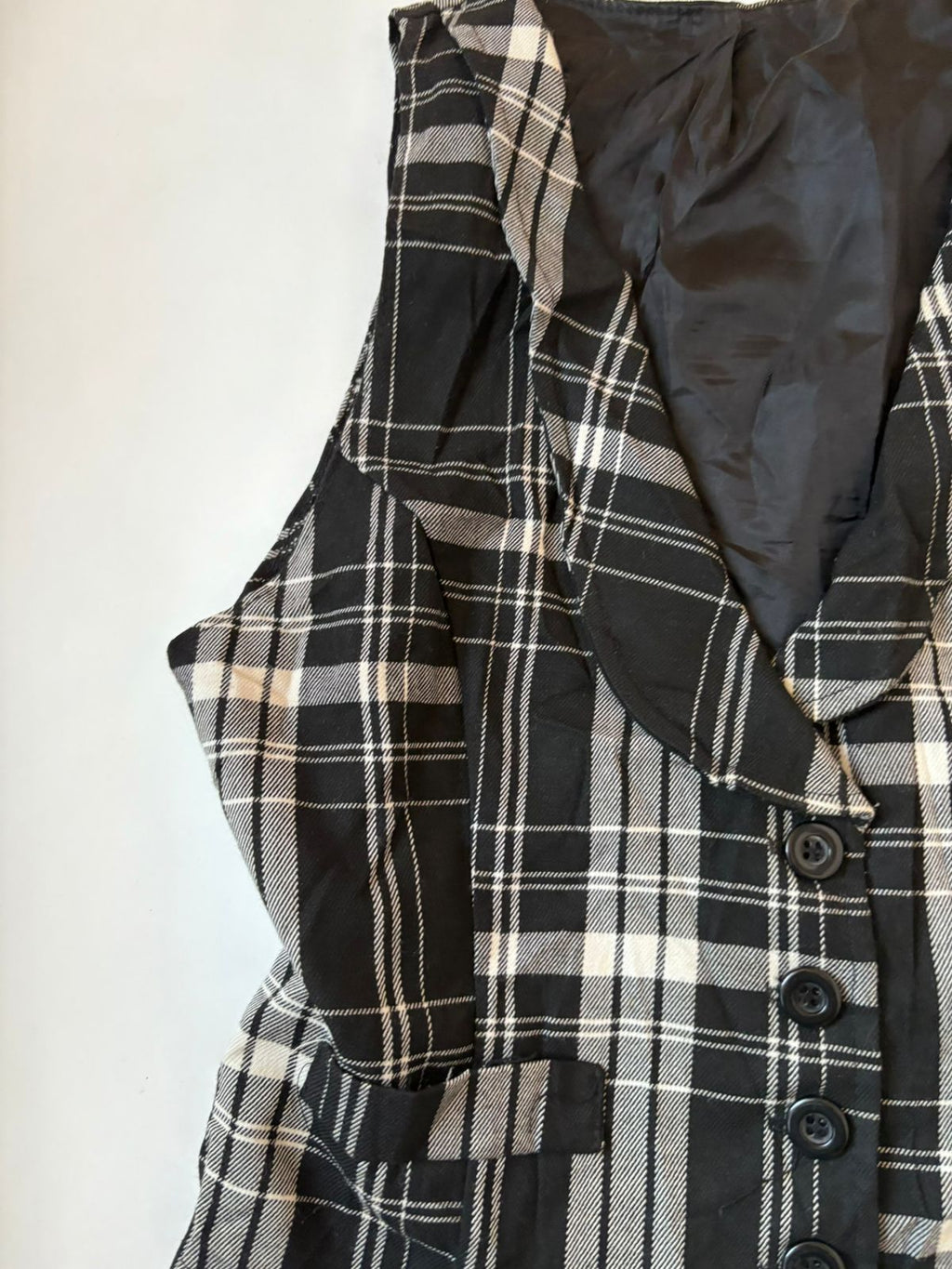 checkered vest (36-38inch)