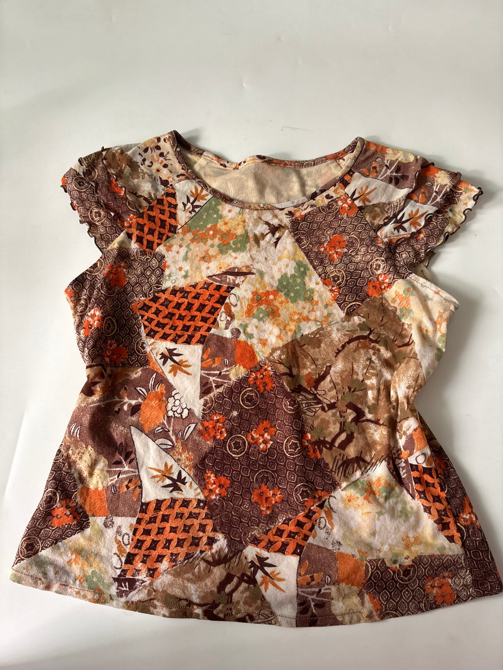 Y2K printed mesh top(38-40 inch)