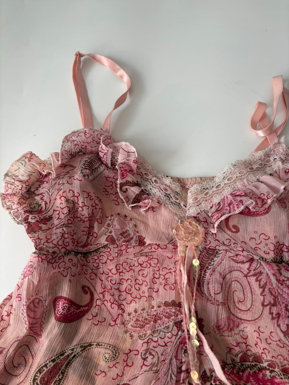 Pink sea styled cami top(30 inch)
