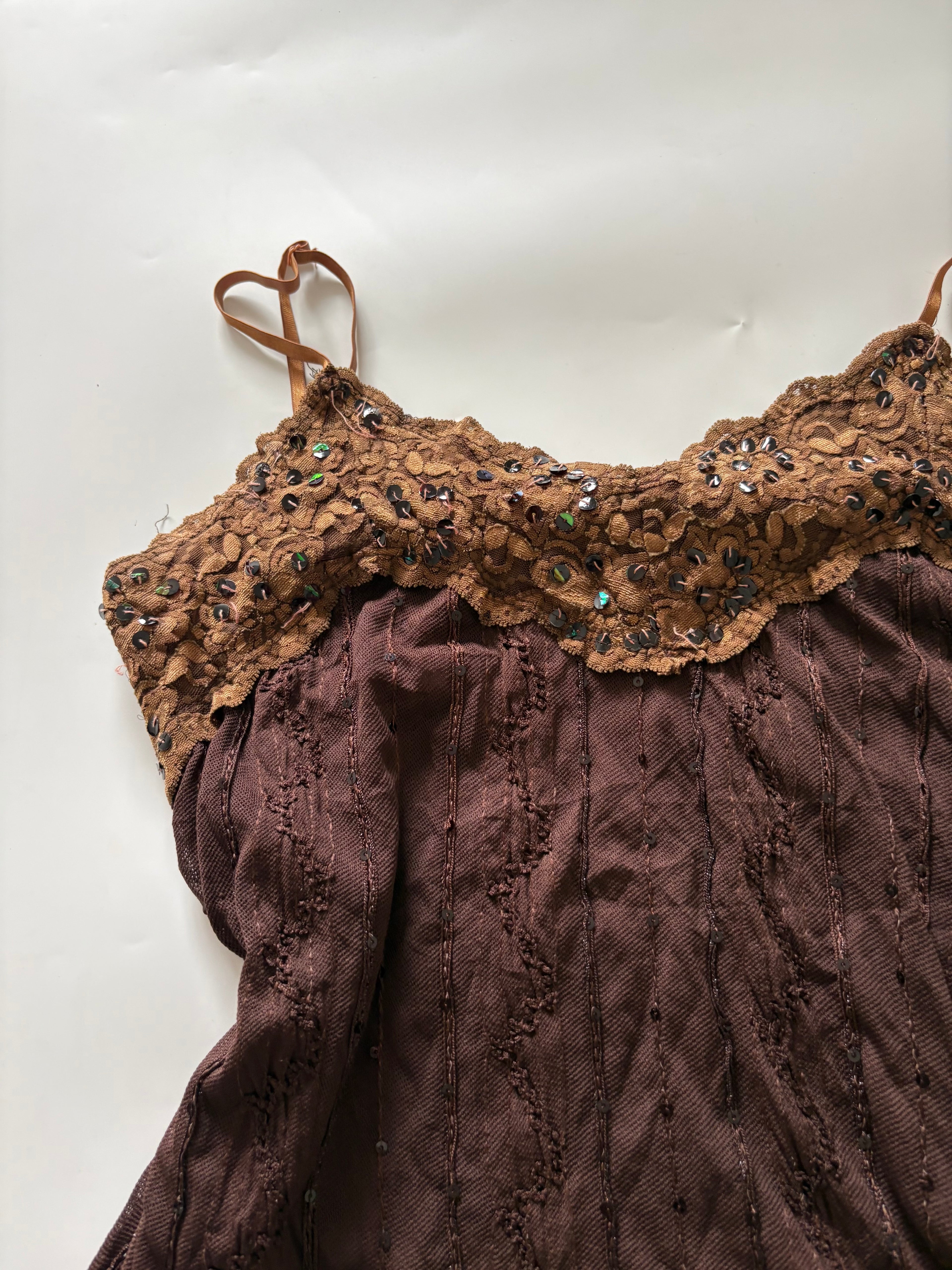 MOA brown cami top(36-38inch)