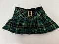 green plaid mini skirt (26-28inch)