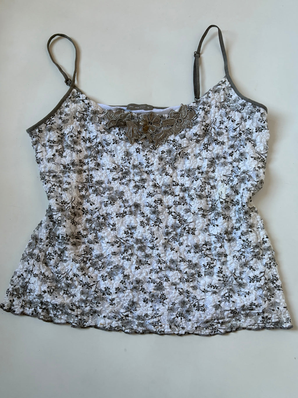 Per Unna 16 white flower top(36-40 inch)