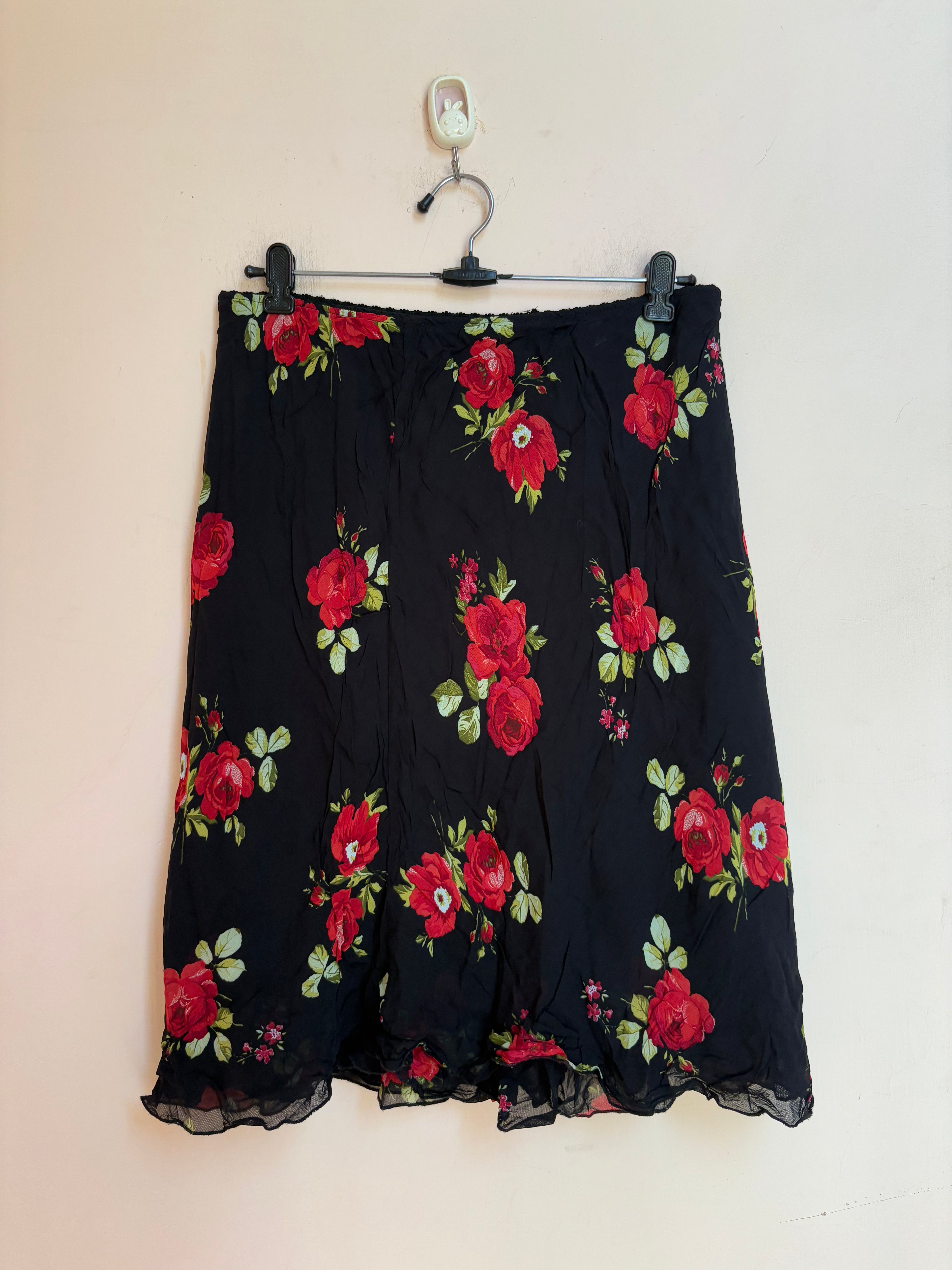Tessuto floral black skirt(34-36 inch)