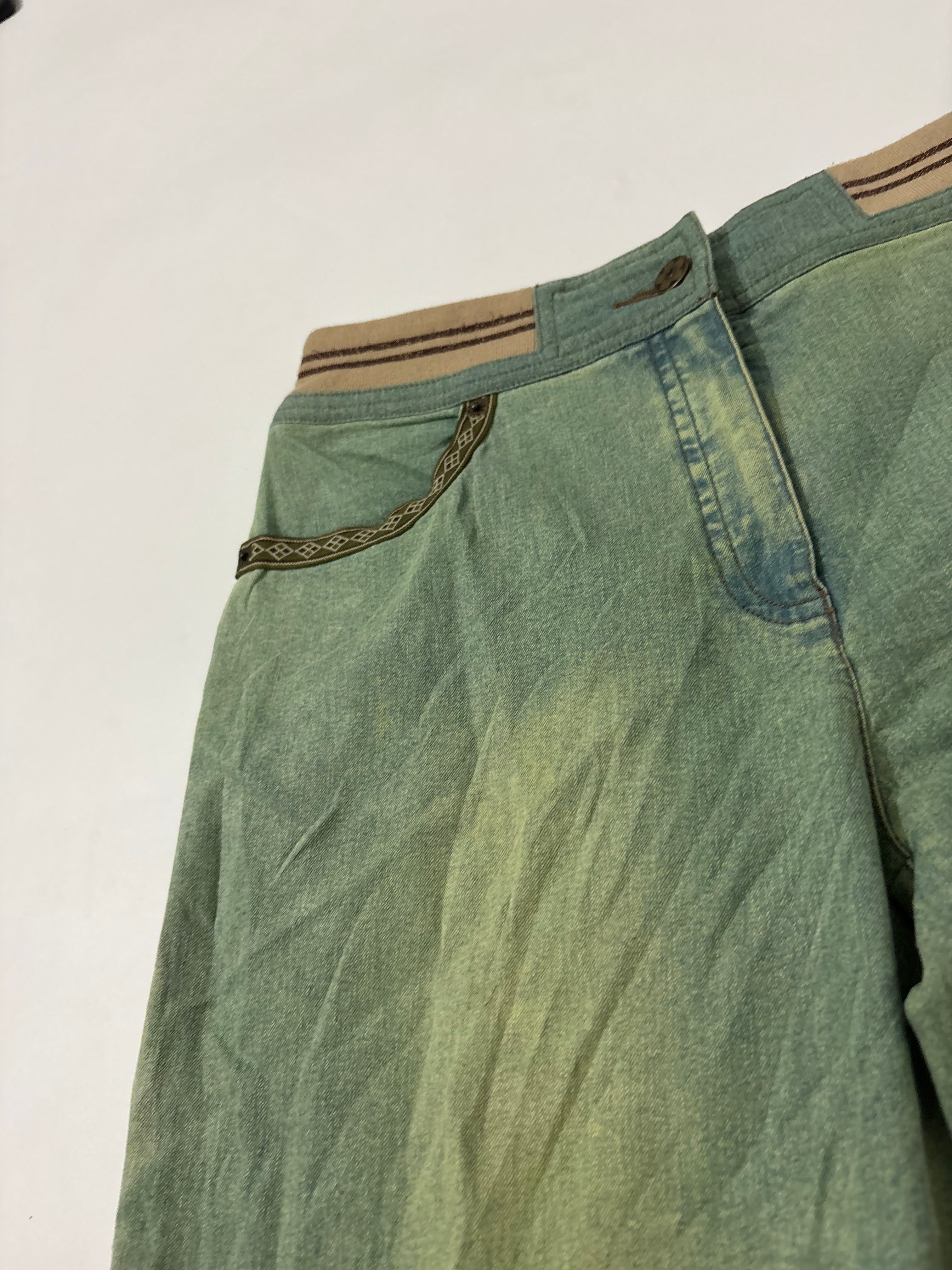 acid wash green cargo butterfly (28inch)