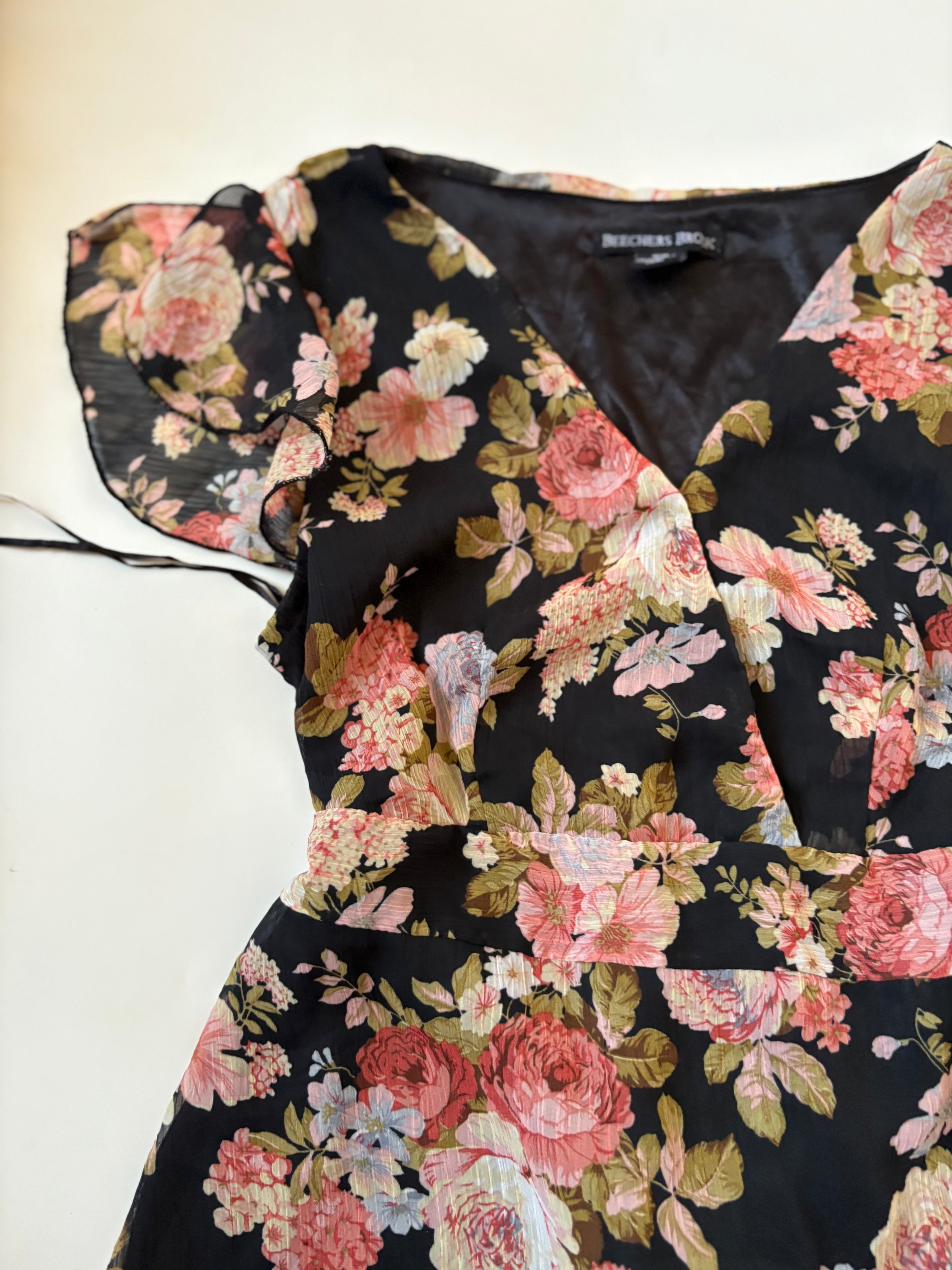 v neck floral top (34inch)