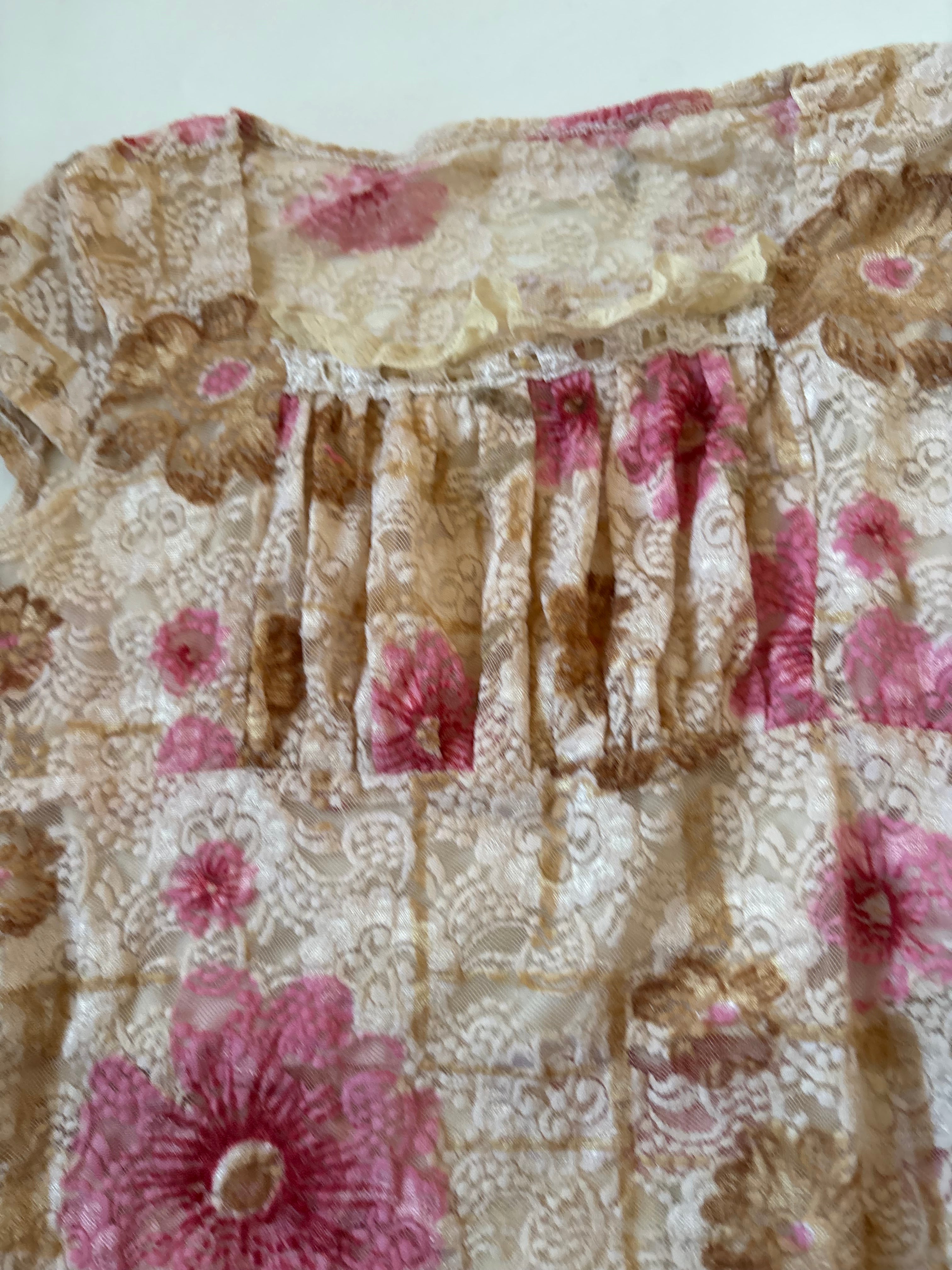 Shrug net floral top(32-36 inch)
