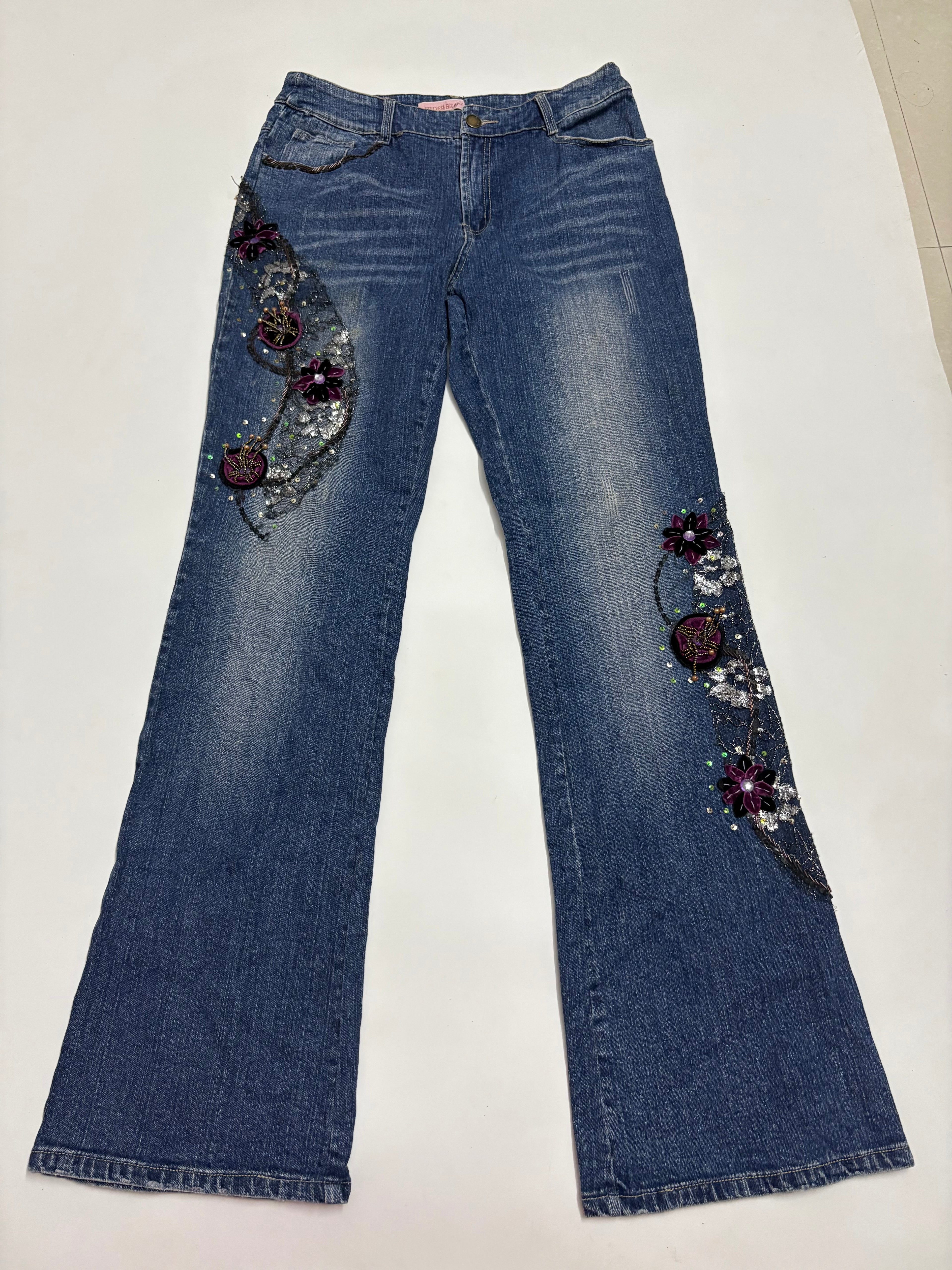 spider brake beaded jeans ( 30inch)