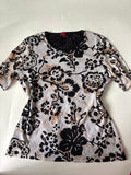 OLSEN floral white top(38-40 inch)