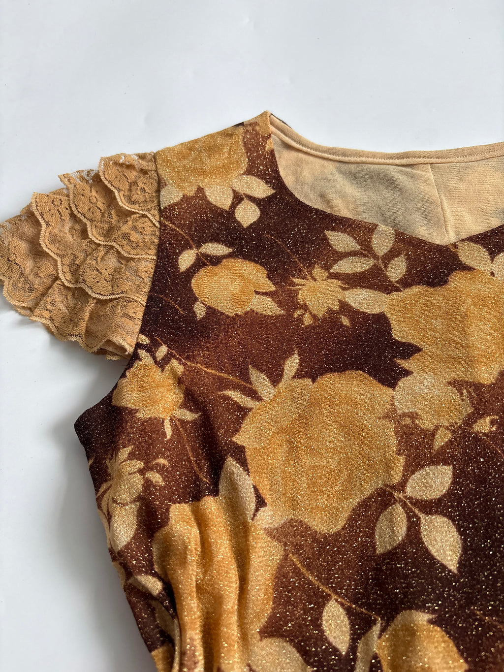 v neck printed top (36-42inch)