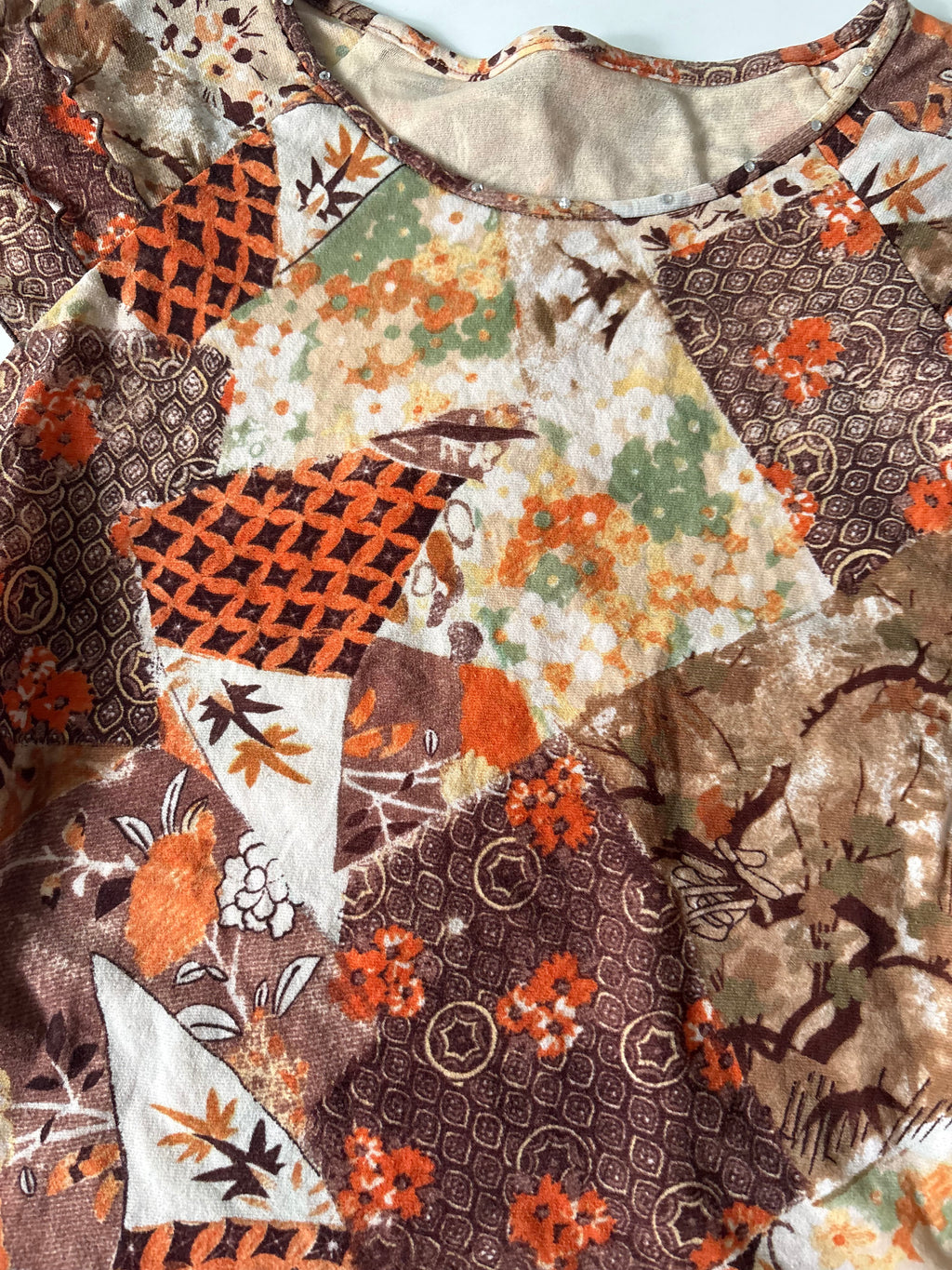 Y2K printed mesh top(38-40 inch)