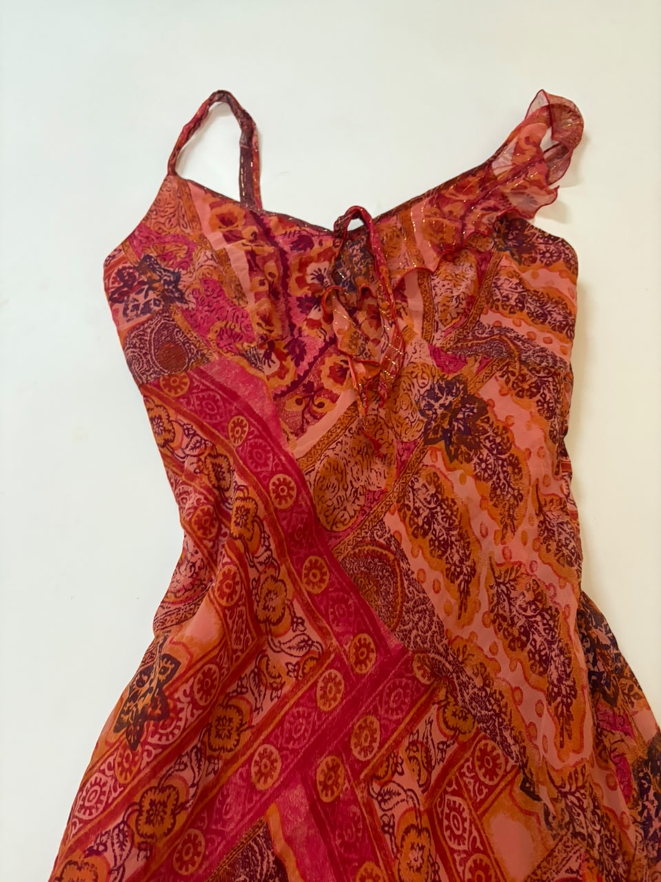 unjour ailleurs orange dress(34 inch)