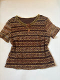 Stripped net styled top(36-40 inch)