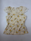 PS company yellow floral top(32-36inch)