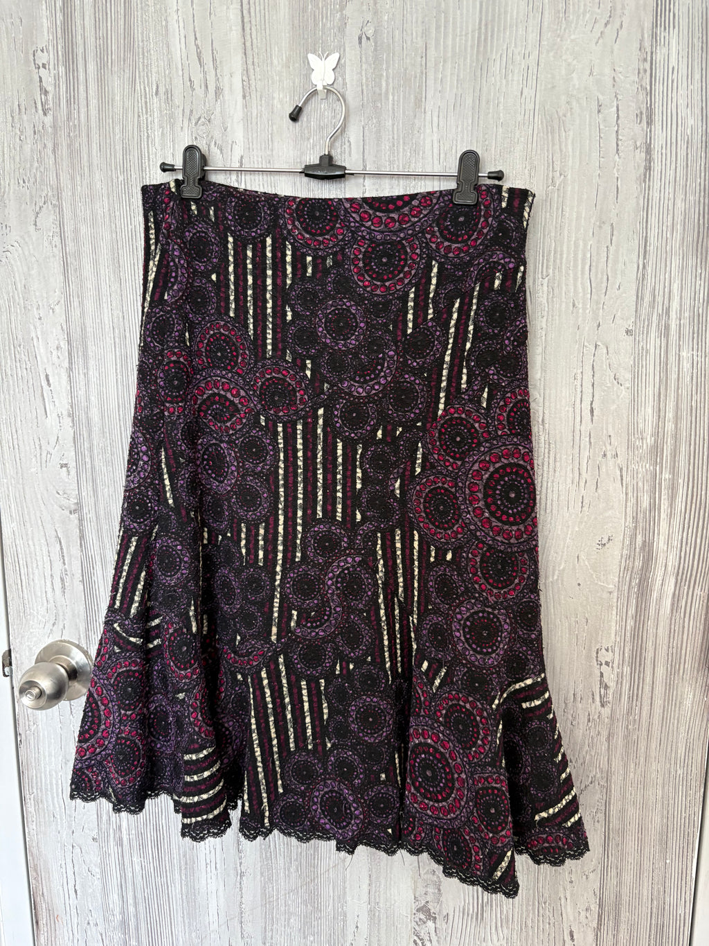 made in italy cotton whimsical skirt ( 30-34inch)