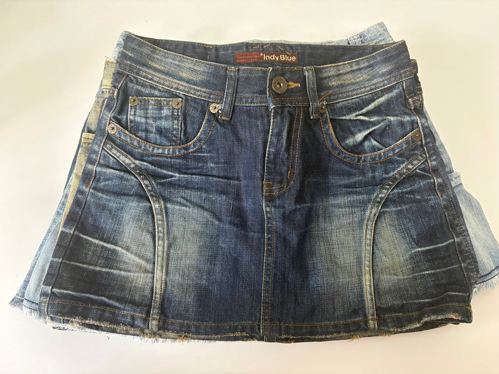 Indy blue mini skirt(28 inch)