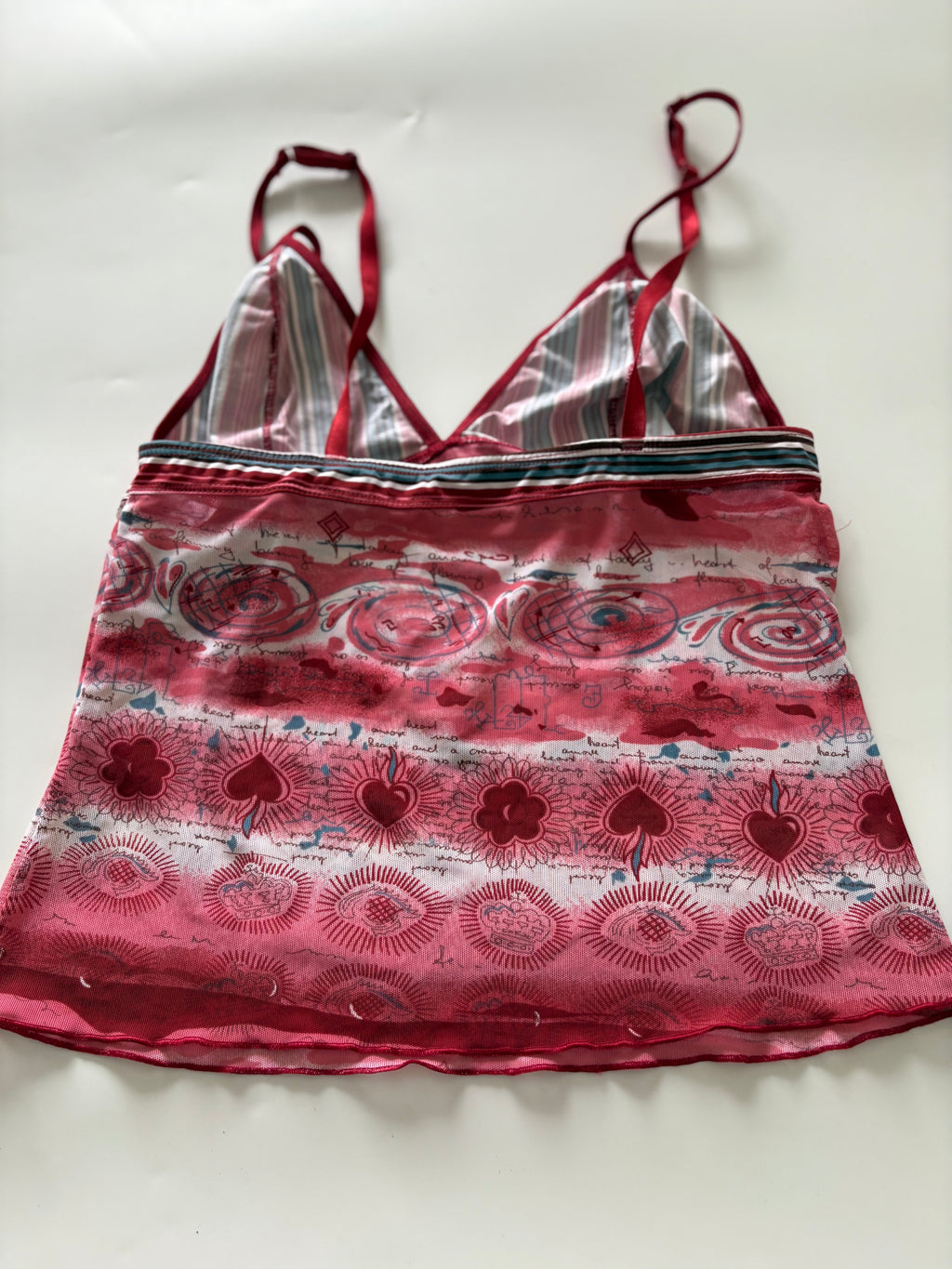 Red v neck cami top(26-30inch)