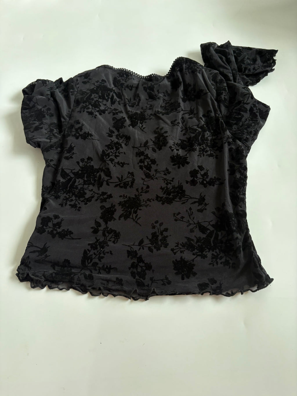 whimsigoth black full sleeves top ( 34-36inch)