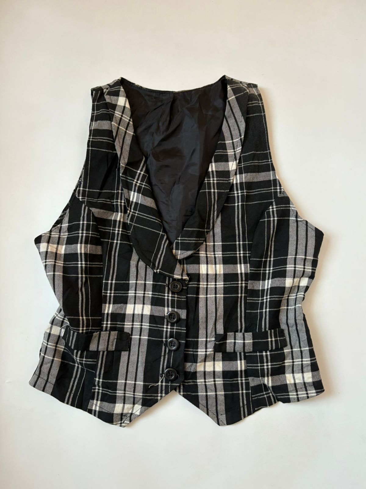 checkered vest (36-38inch)