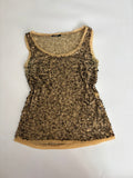 Vera mont beaded beige top(38-40 inch)