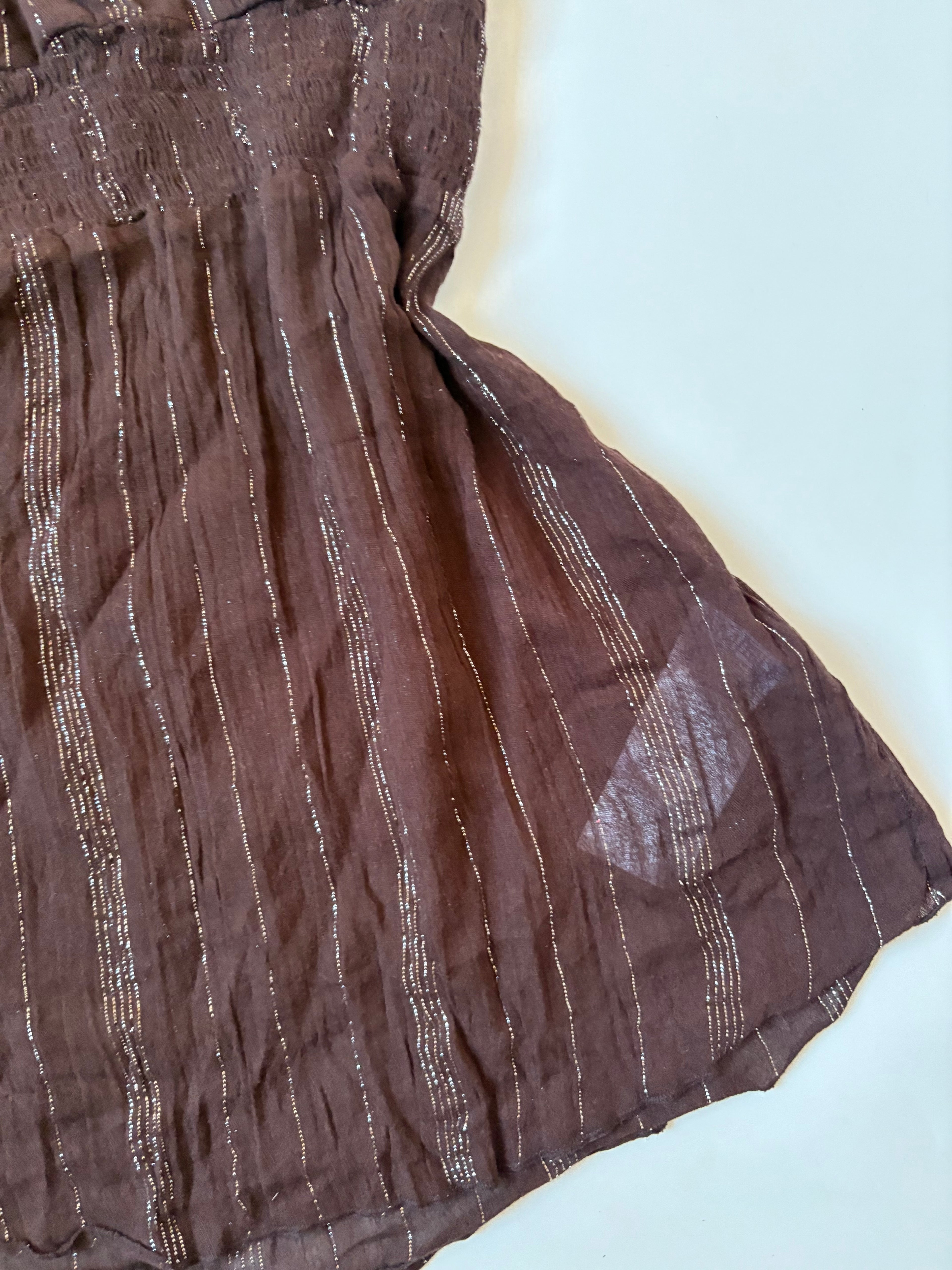 halter neck brown top (34-36inch)