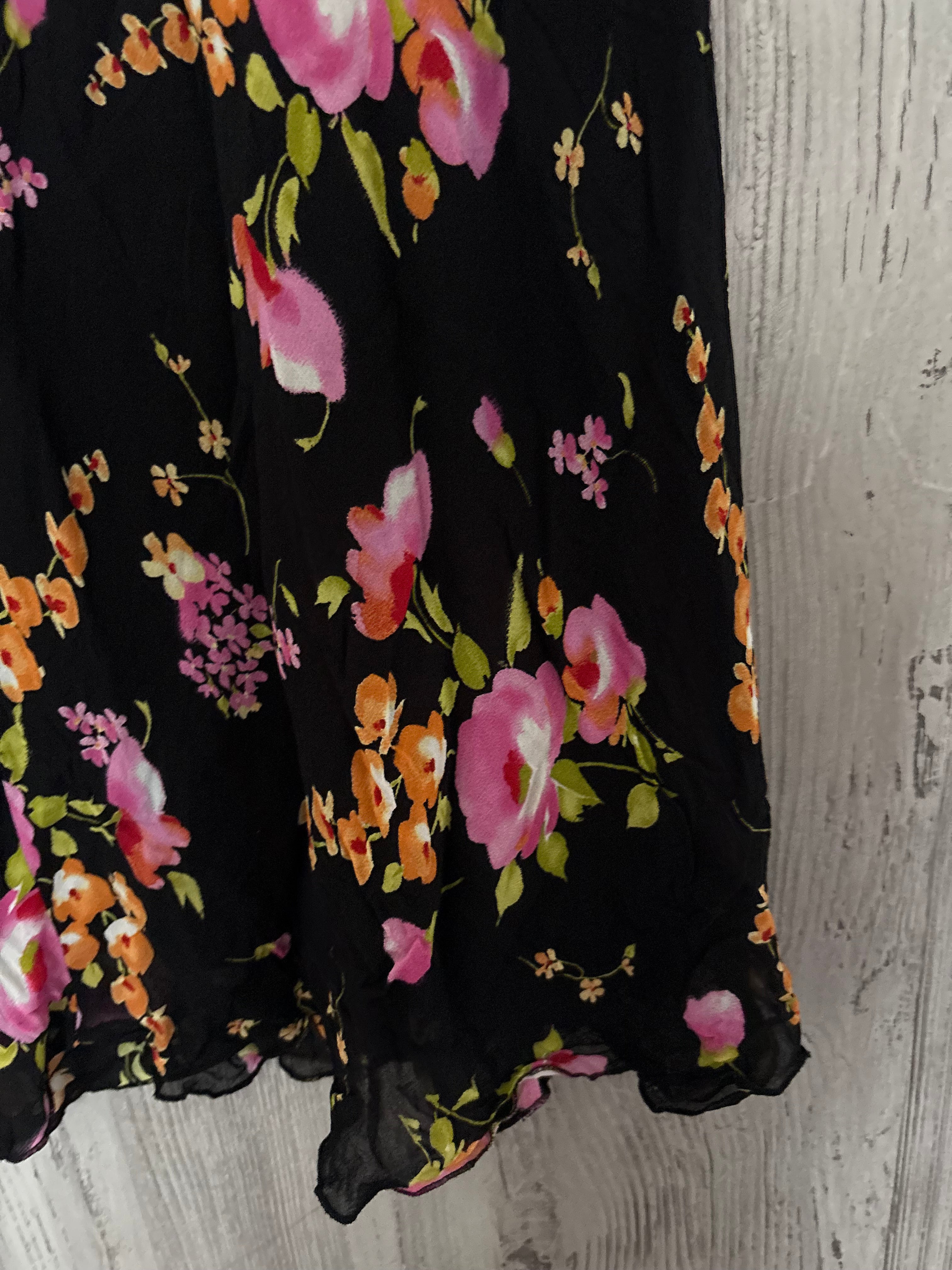 100% viscose mixed floral skirt (34-38inch)