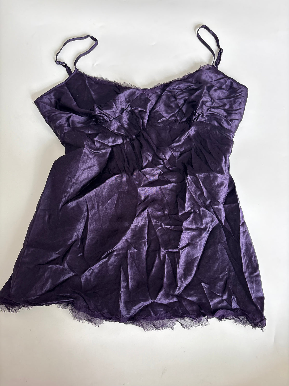 Express design pure silk violet top(34 inch)