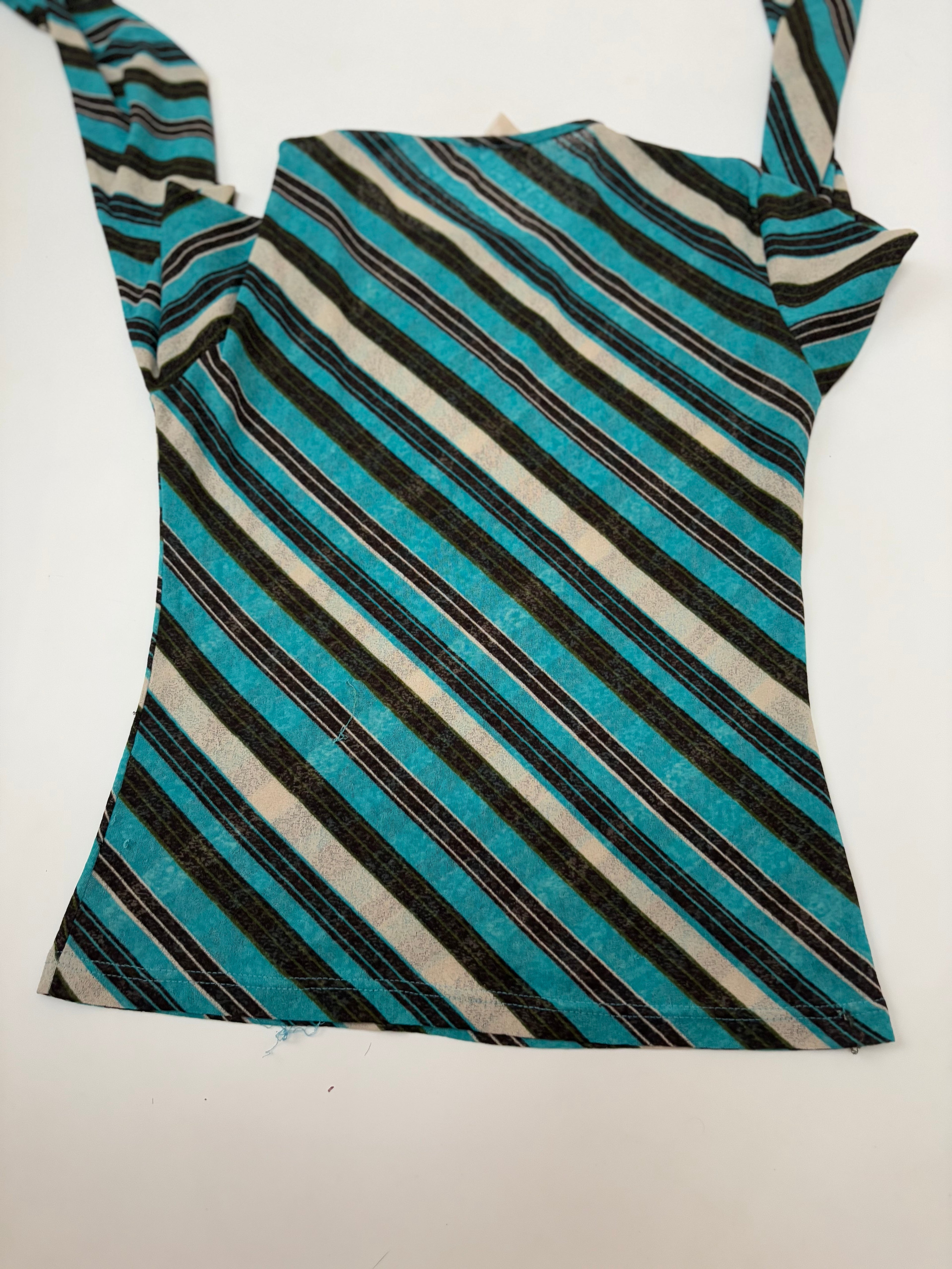 Stripped mixed colour top(34-38inch)