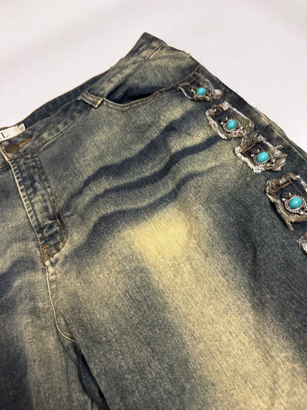 H&L beaded high rise jeans(40 inch)