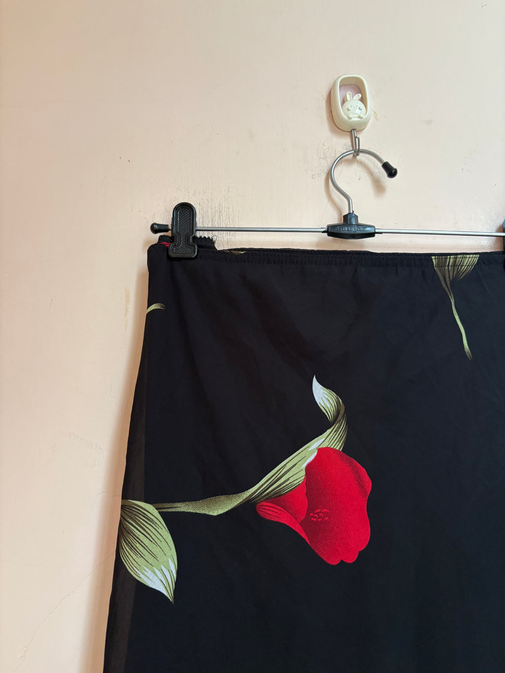 Floral black skirt(44-48 inch)