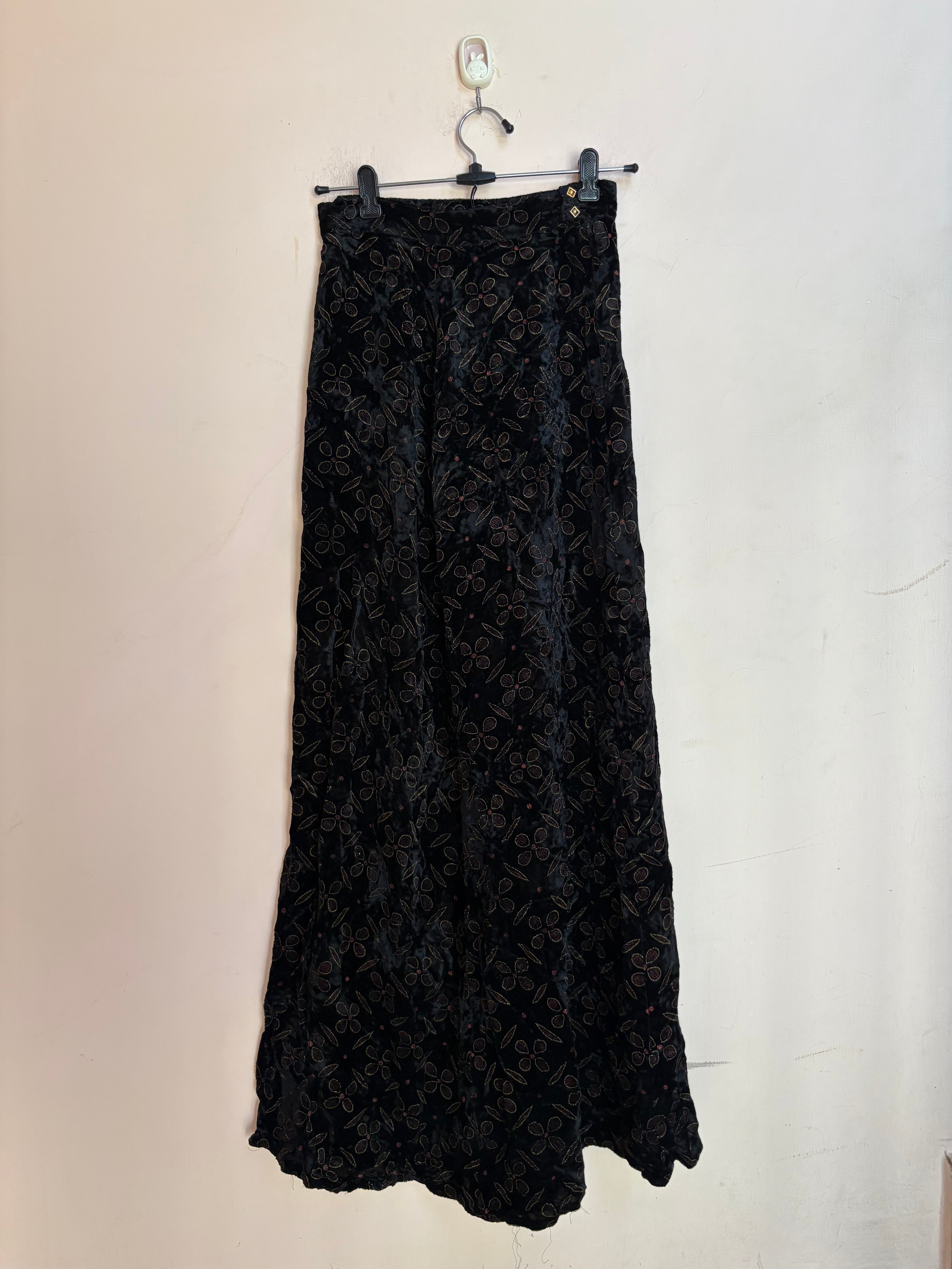 Black velvet fairy core skirt(26 inch)