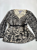 NINE &CO floral top(38-40 inch)