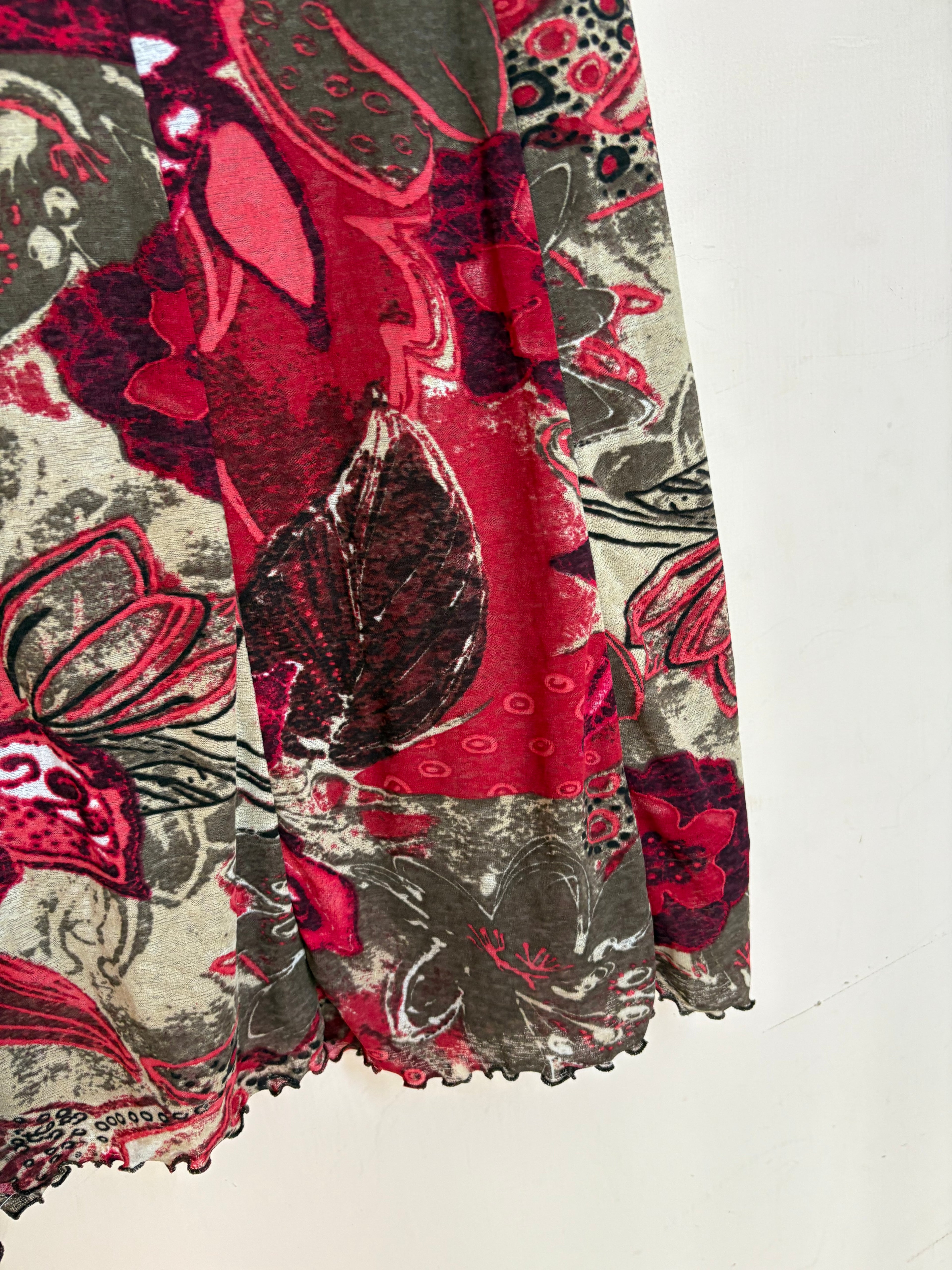 Via/appia floral skirt(34 inch)