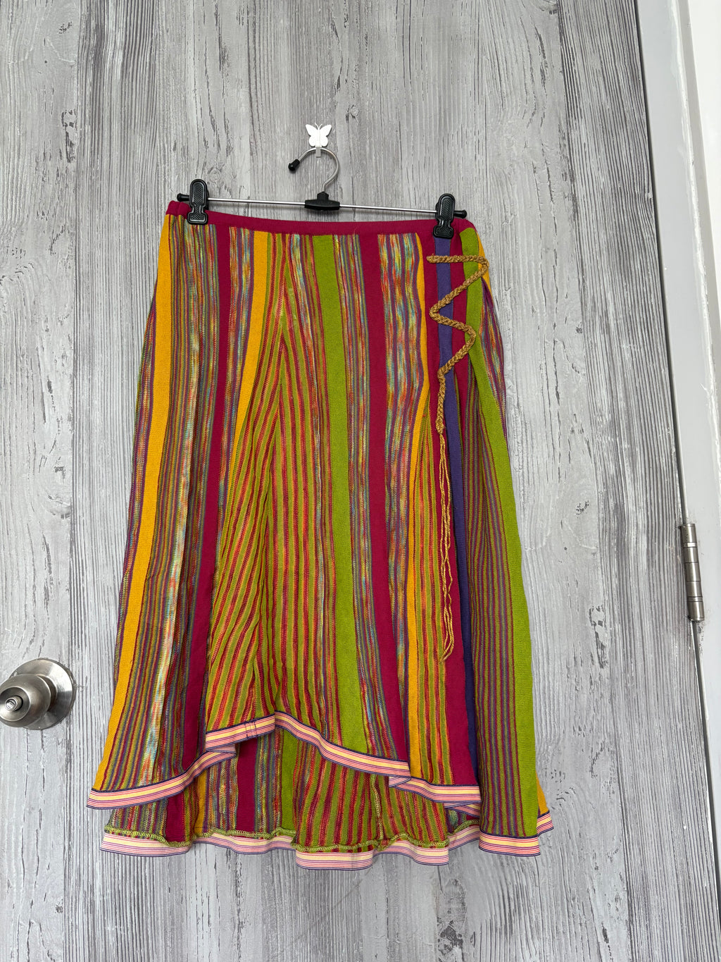 STEFANEL stripped colourful skirt(32-34 inch)